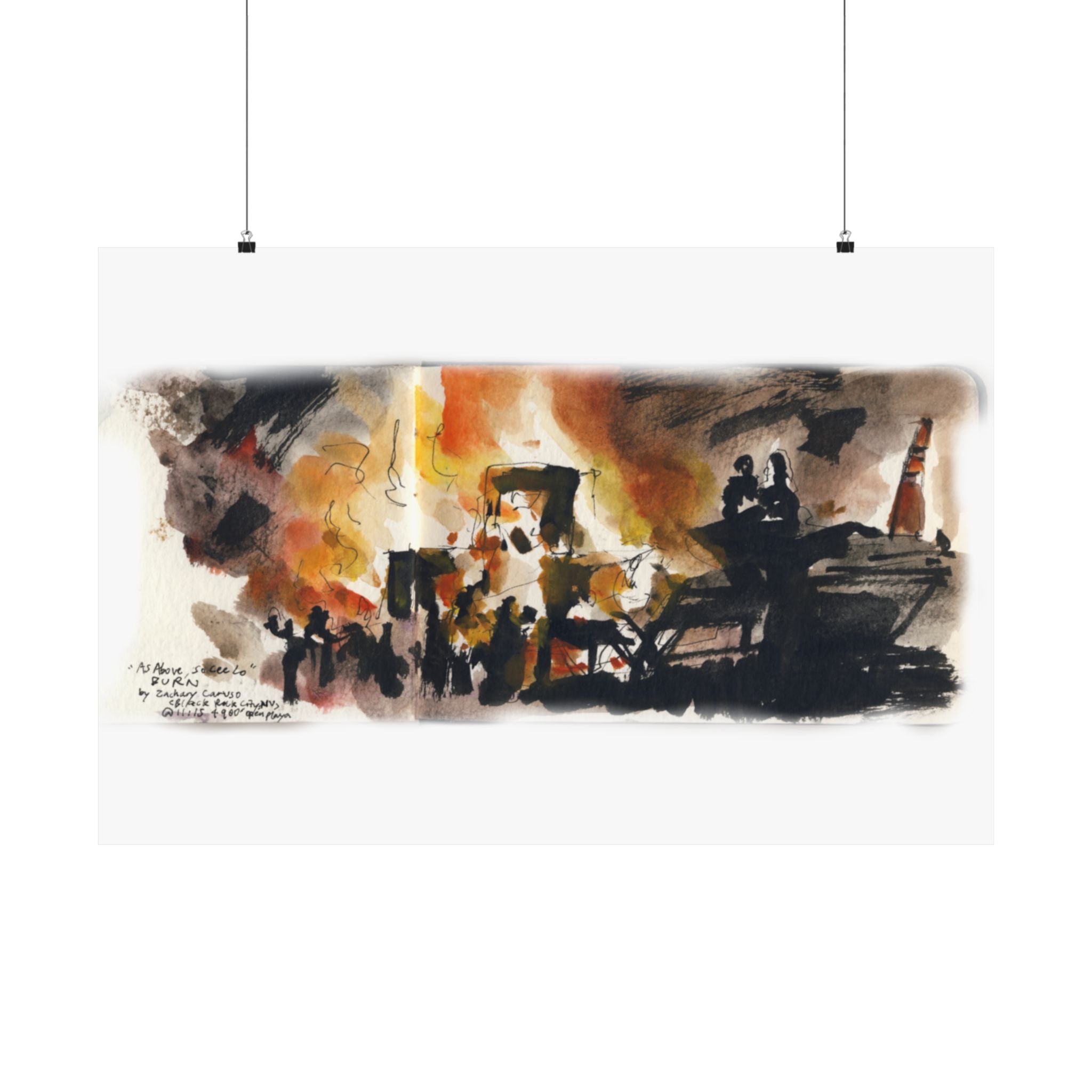 “As Above So Cee Lo” Burn live-painted at BM 2025 - Poster