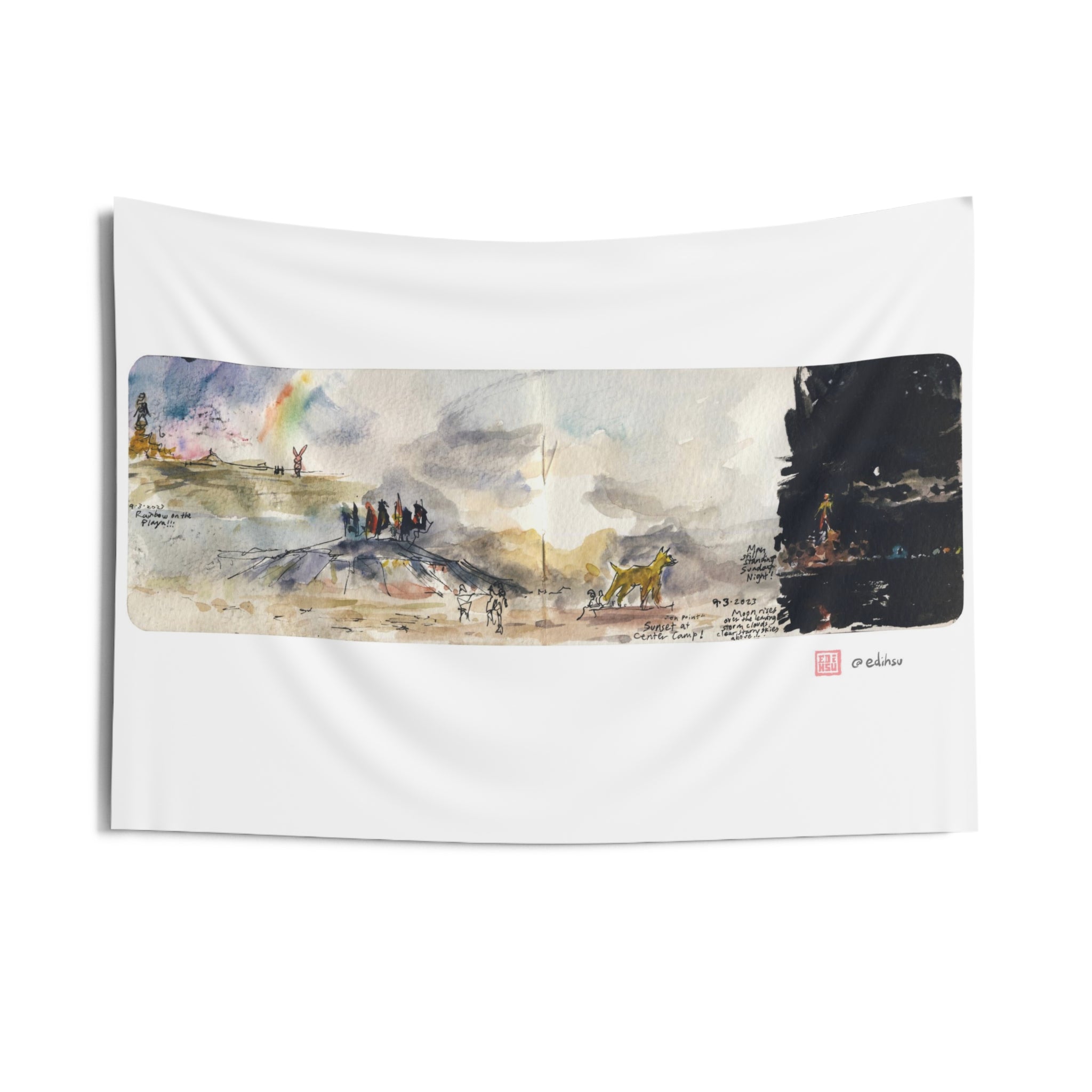 Center Camp / On Point / The Man - BM 2023 - Wall Tapestry