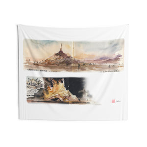 Temple of the Heart 2023 - Sunrise / Burn - Wall Tapestry